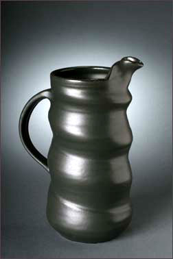 black wavy pitcher