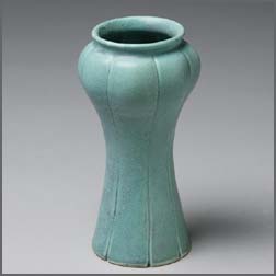 Tall Scalloped Vase